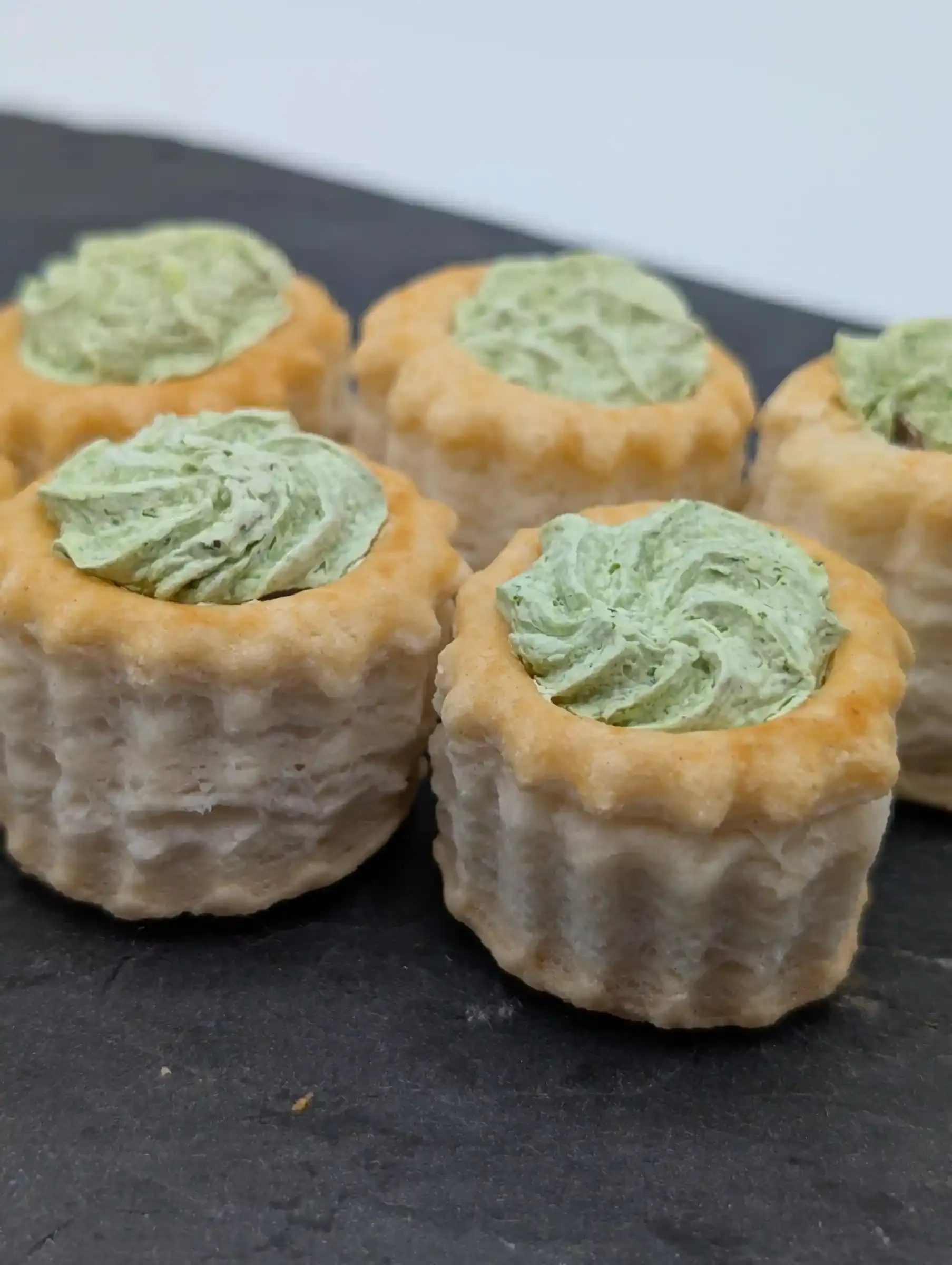 Escargots en bouchées au Maroilles — Aux escargots d'Amandine